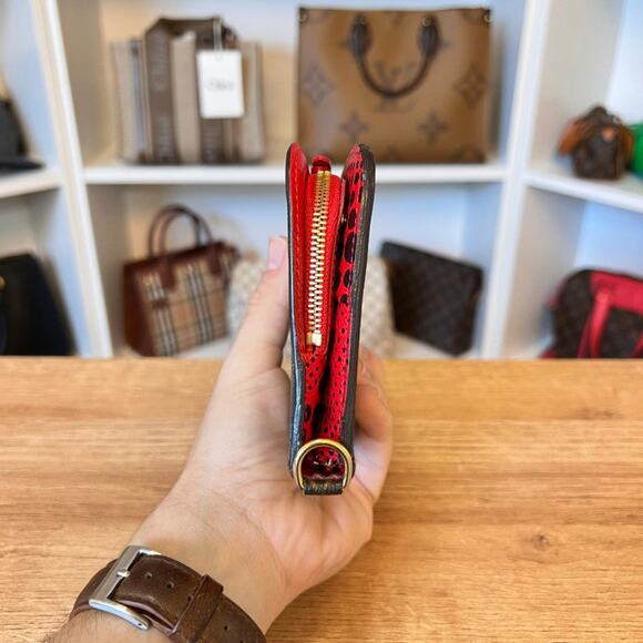 Louis Vuitton Monogram Kusama Waves Insolite Wallet Red - Limited Edition - Picture 6 of 10